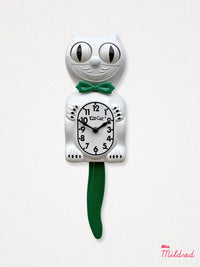 Kit Cat Clock - Original Large Size - Candy Cane Green