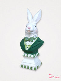 White Rabbit Gentleman Bust – Green Stripe
