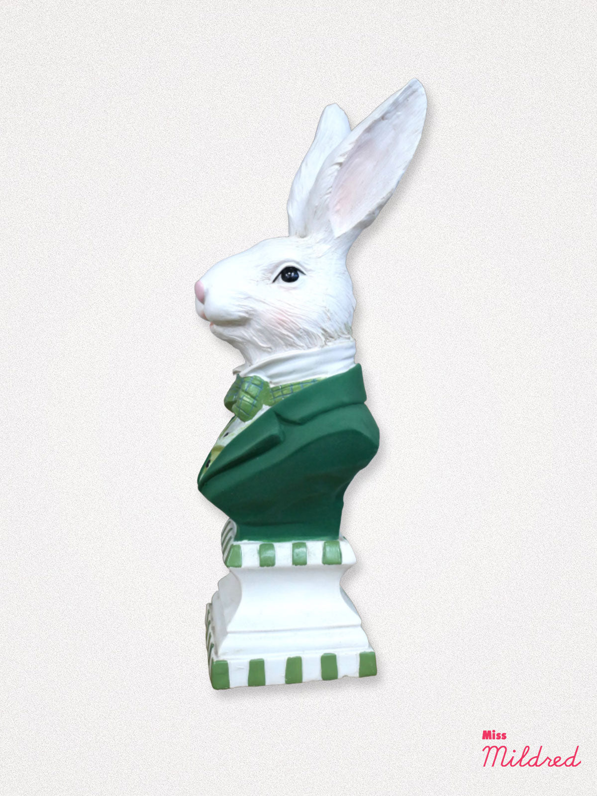 White Rabbit Gentleman Bust – Green Stripe