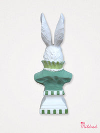 White Rabbit Ruffle Lady Bust – Green Stripe