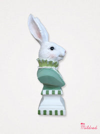 White Rabbit Ruffle Lady Bust – Green Stripe