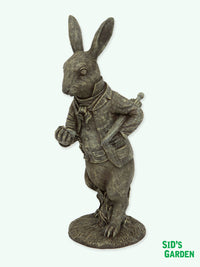 Alice Themed Garden Statue - White Rabbit