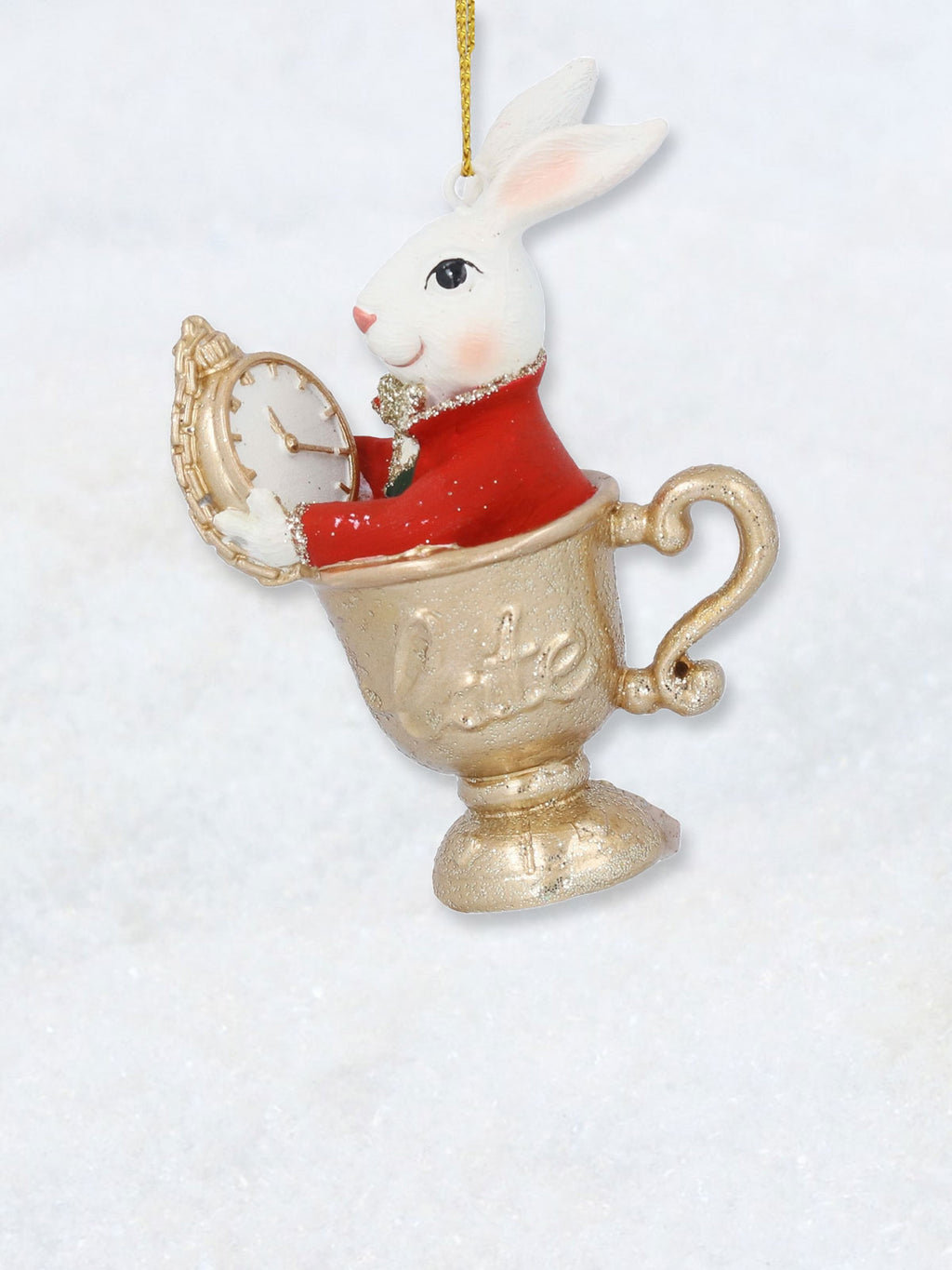 Christmas Decoration - Alice White Rabbit Tea Cup