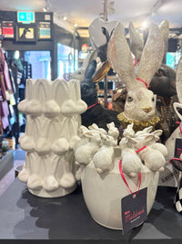 Bunny Rabbit Head White Vase - 25.4cm