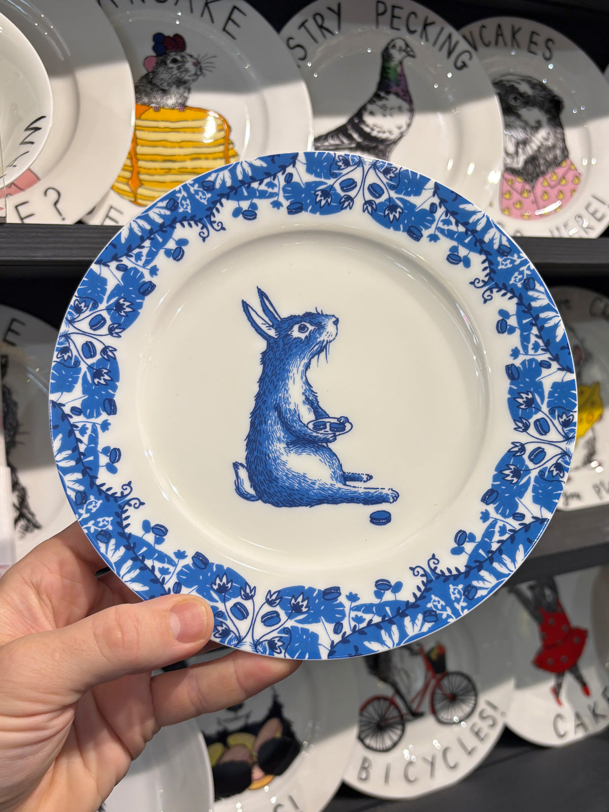JimBobArt Side Plate - Rabbit Willow Pattern