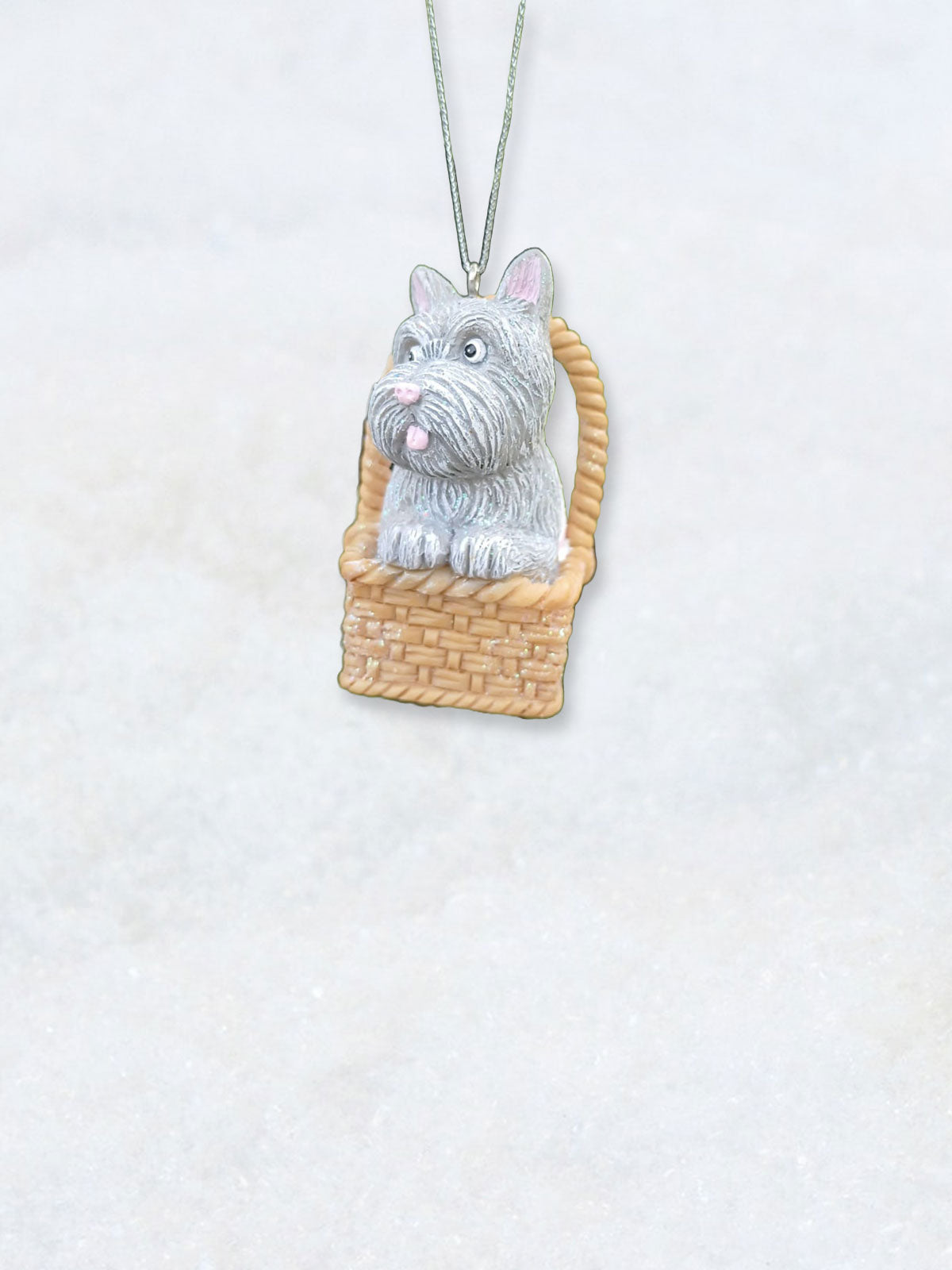 Christmas Decoration - Toto Dog in a Basket