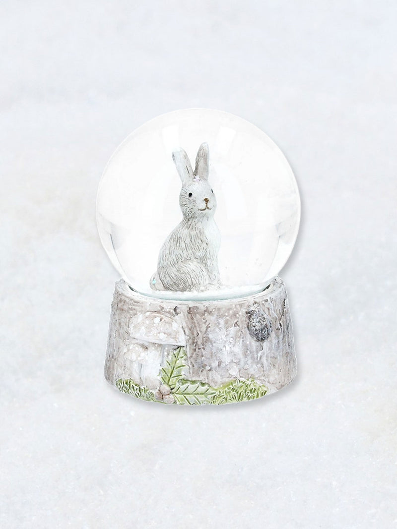 Woodland Rabbit Snow Globe Dome