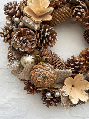 Faux Wreath - Winter Glitter