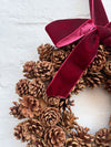 Pinecone Wreath with Bow