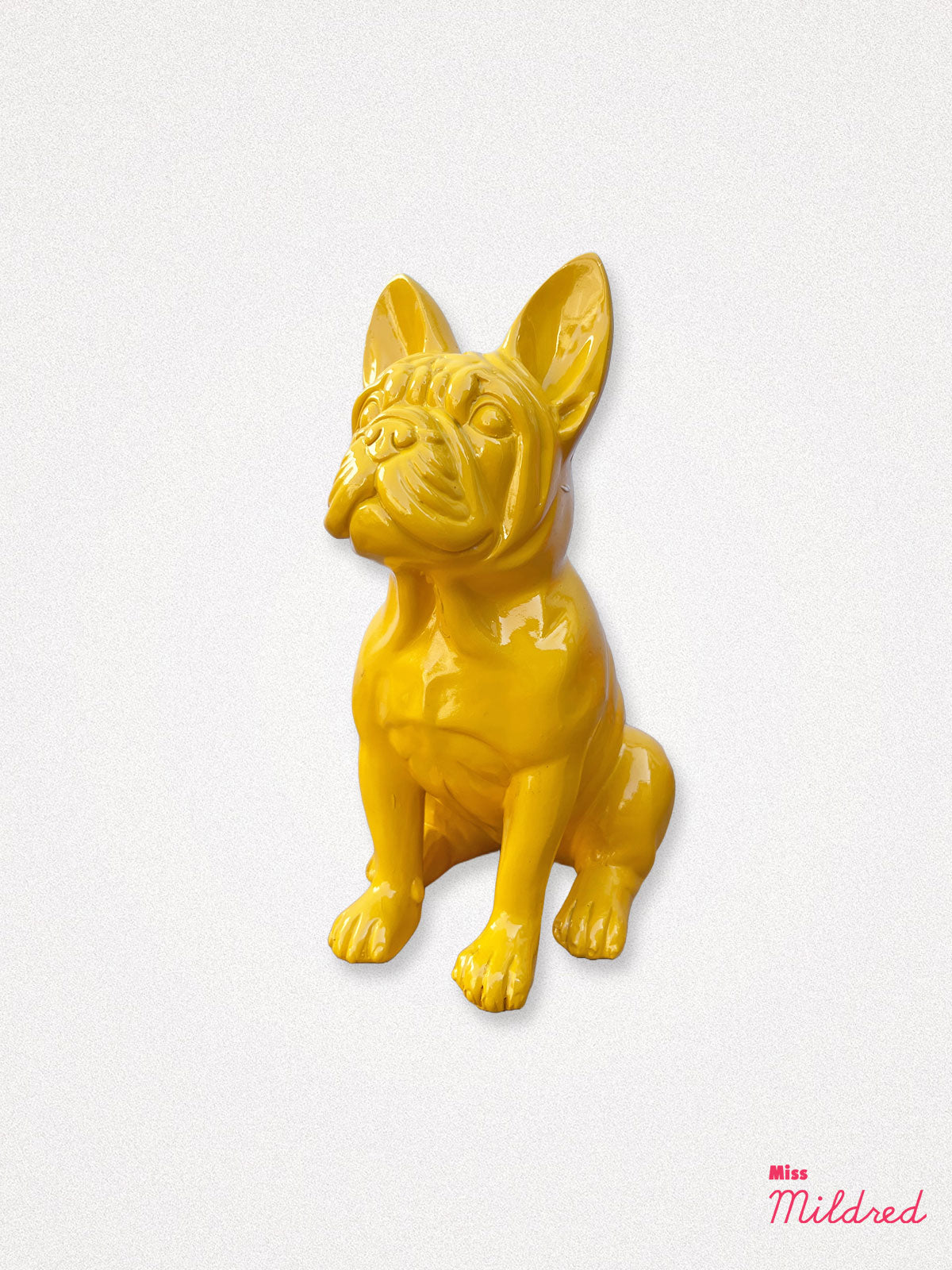 French Bulldog Statue 20cm - Yellow
