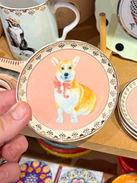 Yvonne Ellen Best of British Corgi - Small Trinket Dish / Coaster