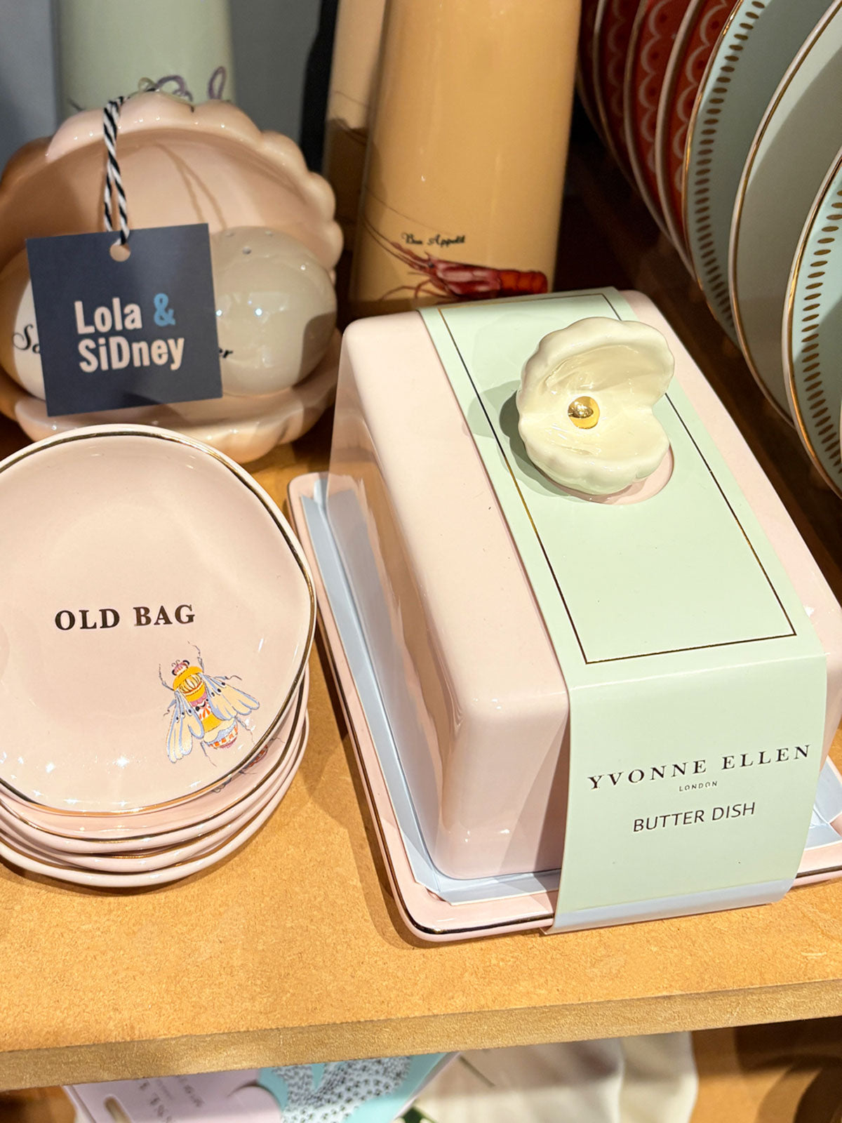 Yvonne Ellen Shell Butter Dish