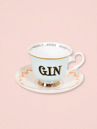 Yvonne Ellen Cup & Saucer - Boozy Gin