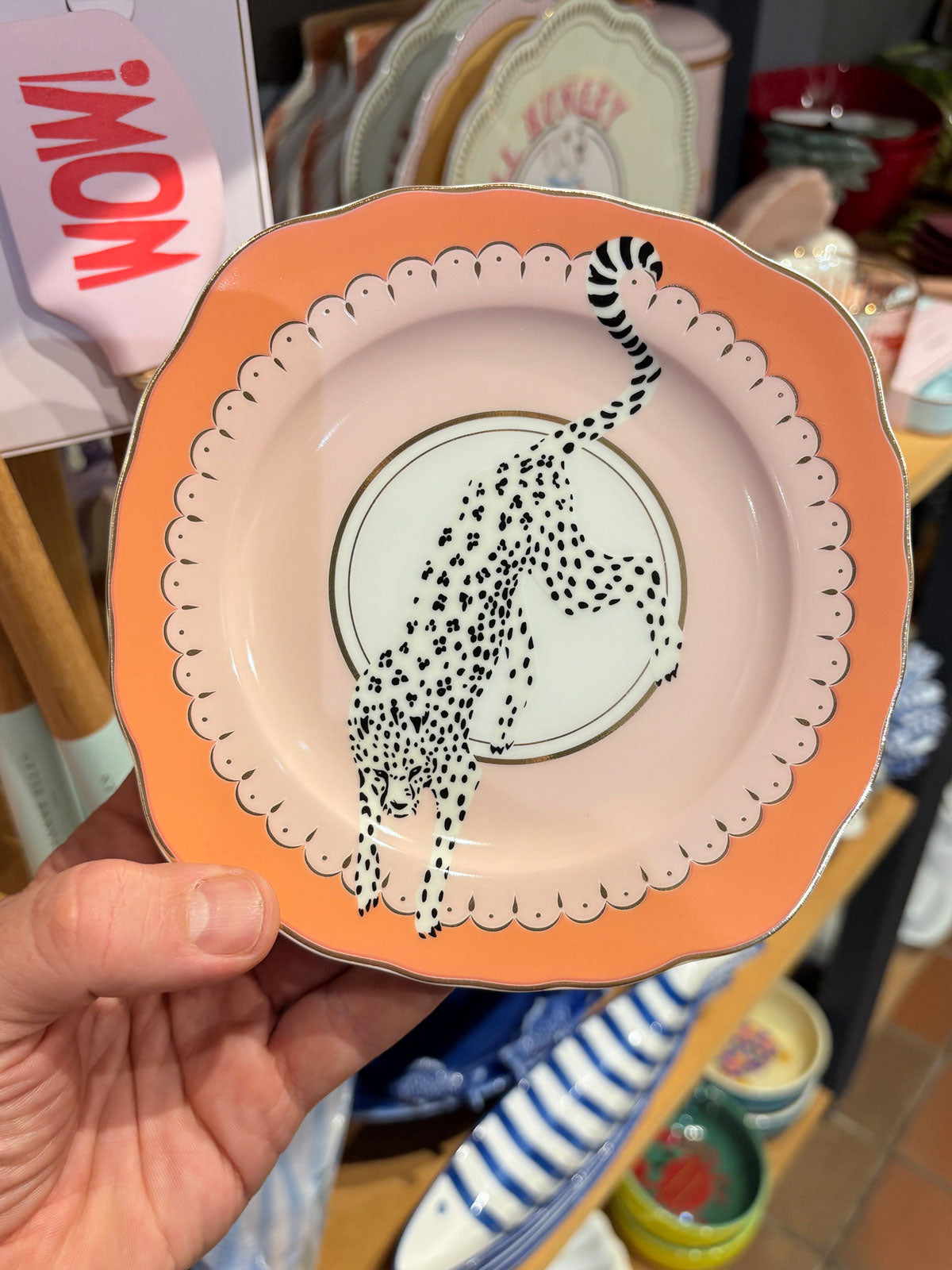 Yvonne Ellen Snow Leopard - Tea Plate 16cm
