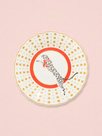 Yvonne Ellen Winter Snow Leopard - Tea / Cake Plate 16cm