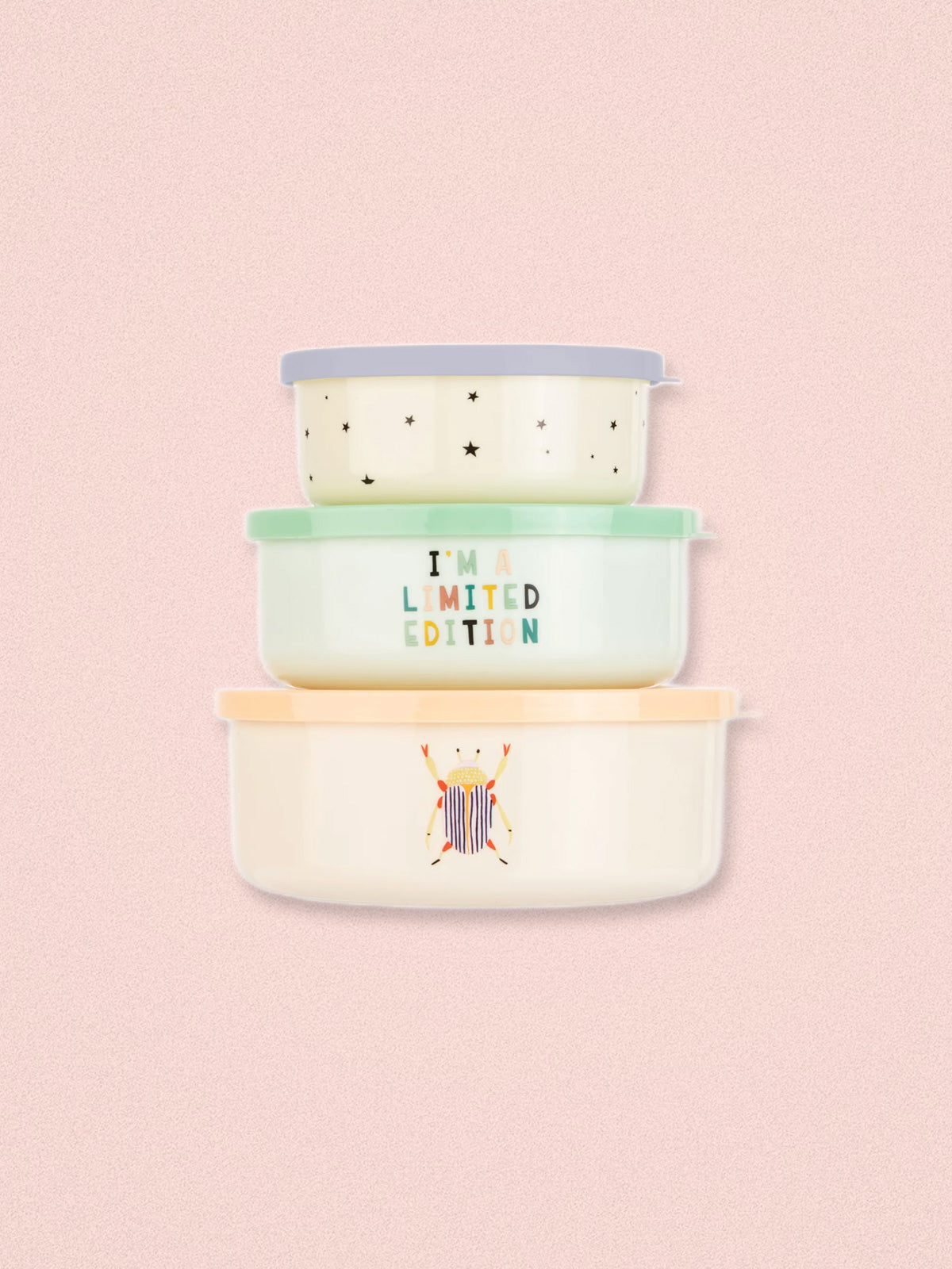Yvonne Ellen 'Beetle' Mini Food Snack Boxes - Set of 3