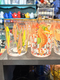 Yvonne Ellen Hi Ball Glass - Fishes