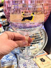 Yvonne Ellen Large Gin Glass - Dachshund