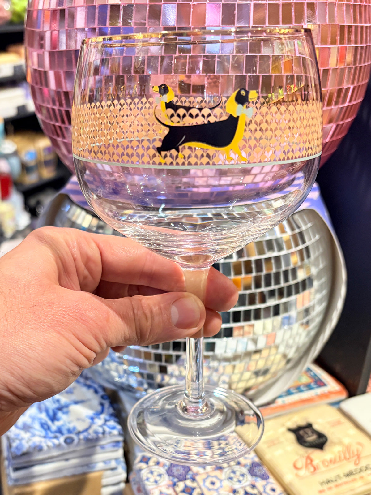 Yvonne Ellen Large Gin Glass - Dachshund