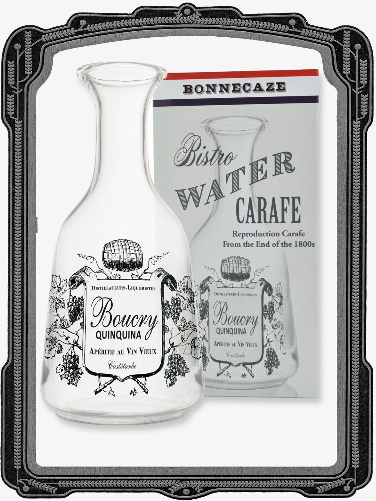 Bistro Glass Decanter Carafe - Boucry Quinquina