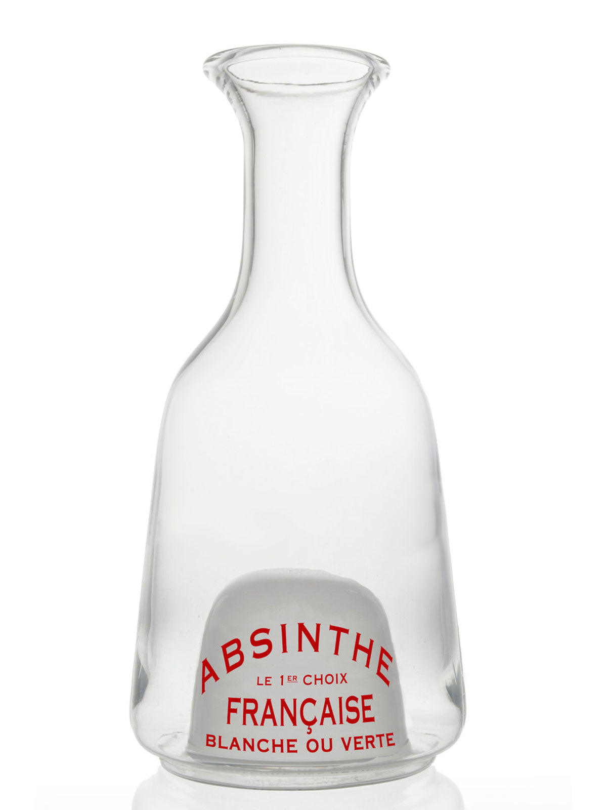 Bistro Glass Decanter Carafe - Blue & Red Logo