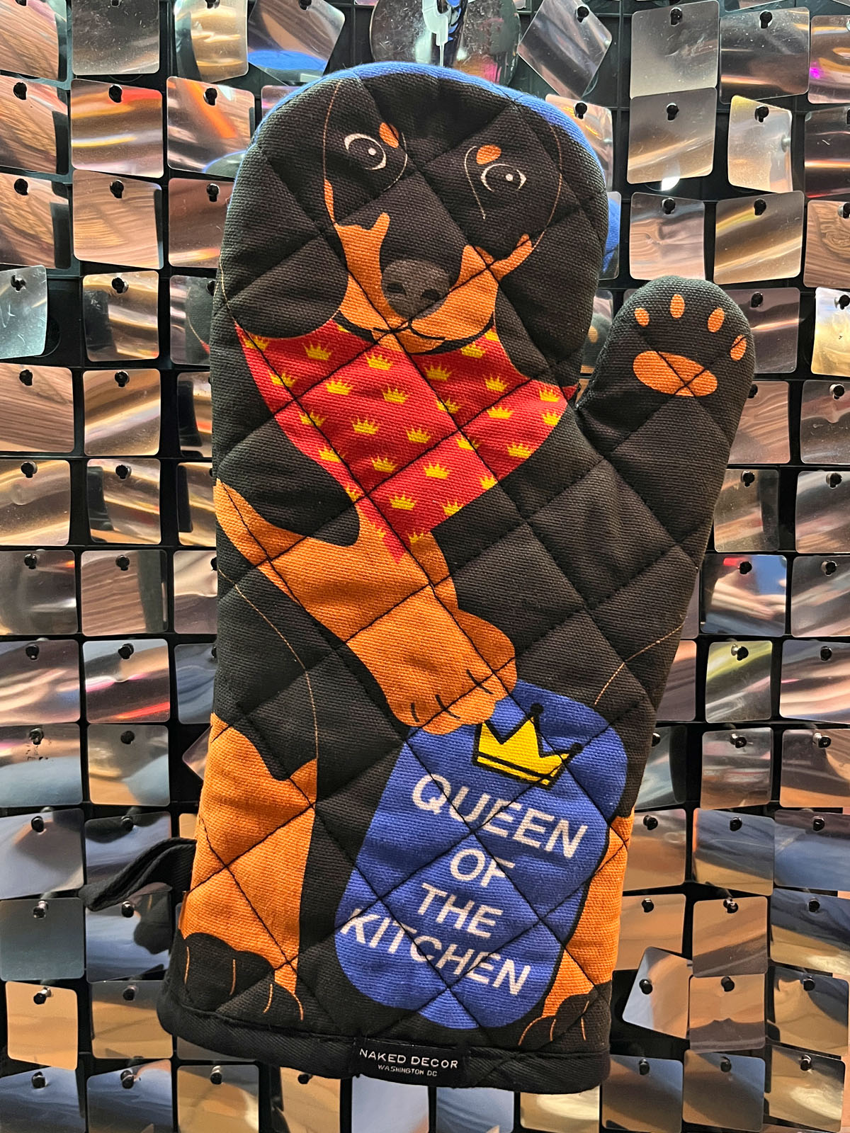 Black Dachshund - Oven Mitt