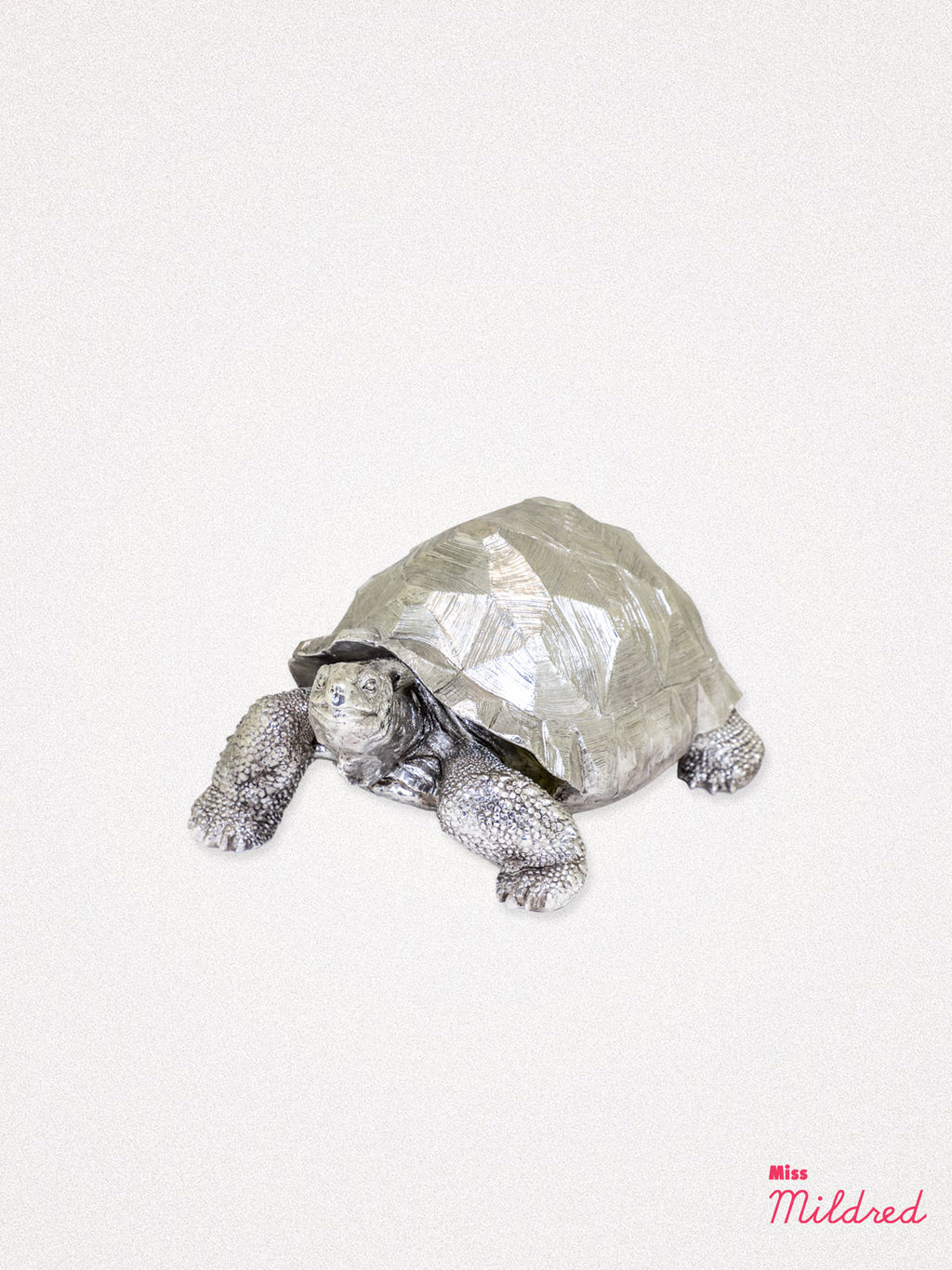Tortoise Figure - Silver Resin