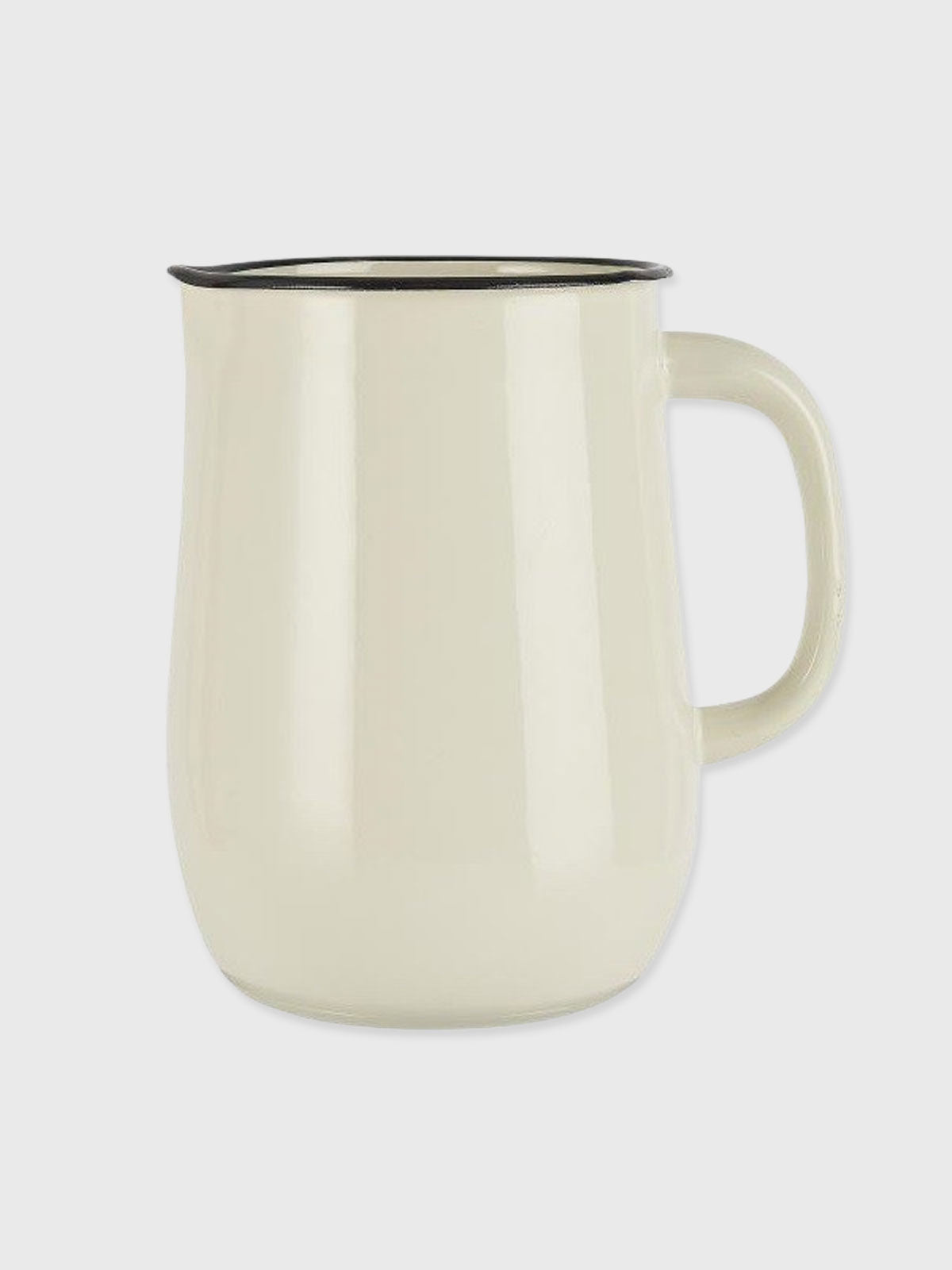 Enamel Pitcher Jug - Cream