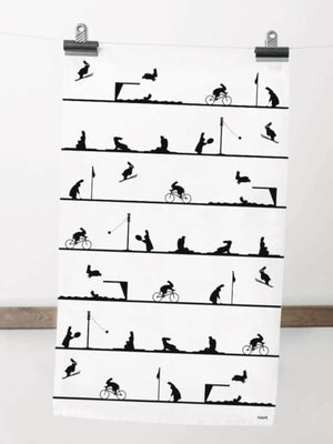 HAM Rabbit Tea Towel - Sporty