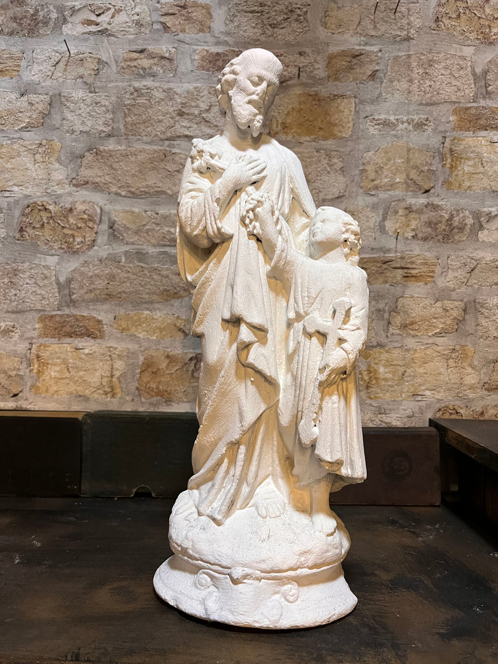 Vintage Religious Icon Statue
