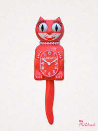 Kit Cat Clock - Original Large Size - Coral Necklace
