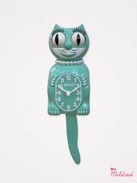 Kit Cat Clock - Original Large Size - Ocean Green Necklace