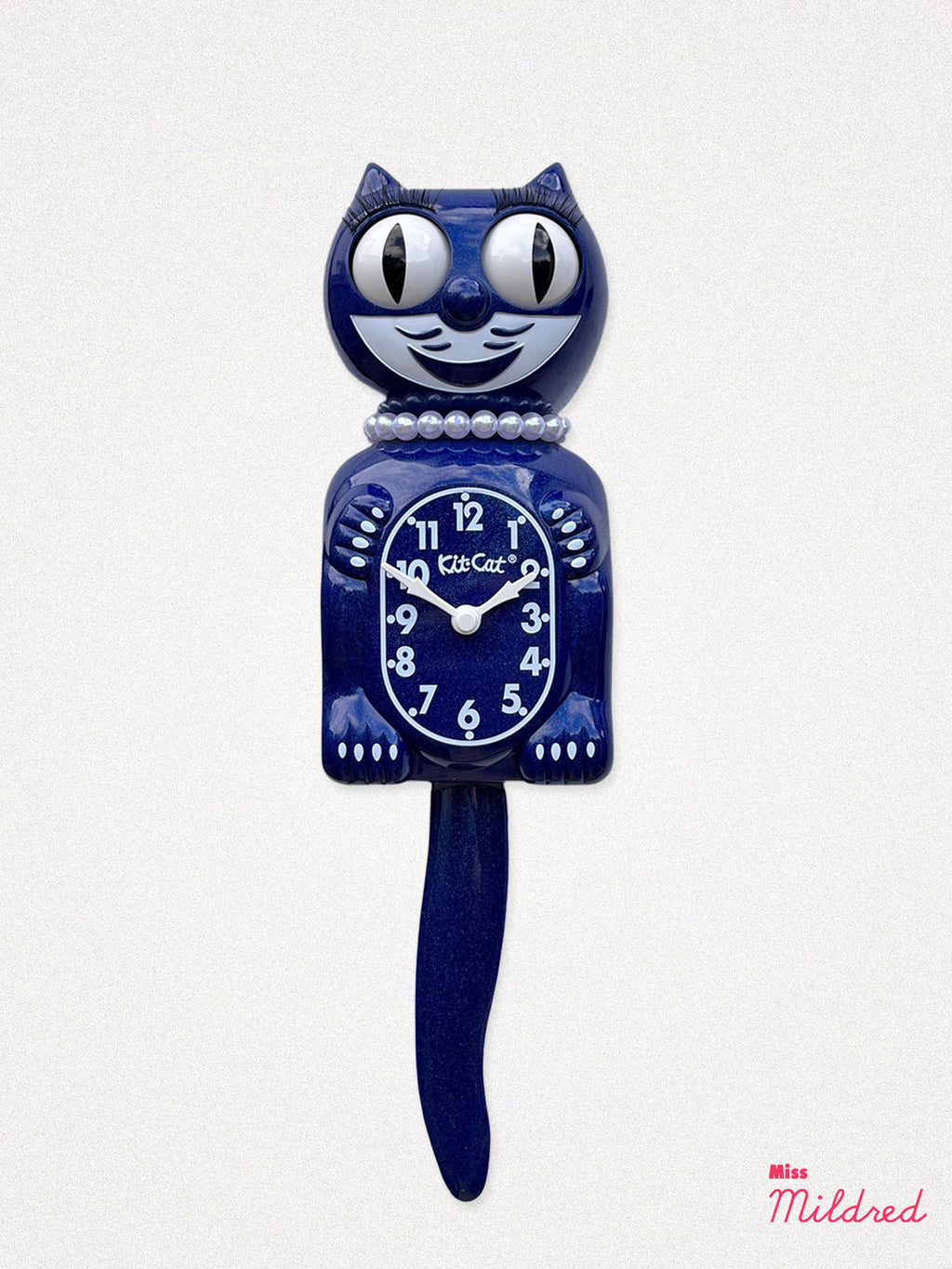 Kit Cat Clock - Original Large Size - Galaxy Blue Necklace