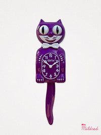 Kit Cat Clock - Original Large Size - Boysenberry Purple