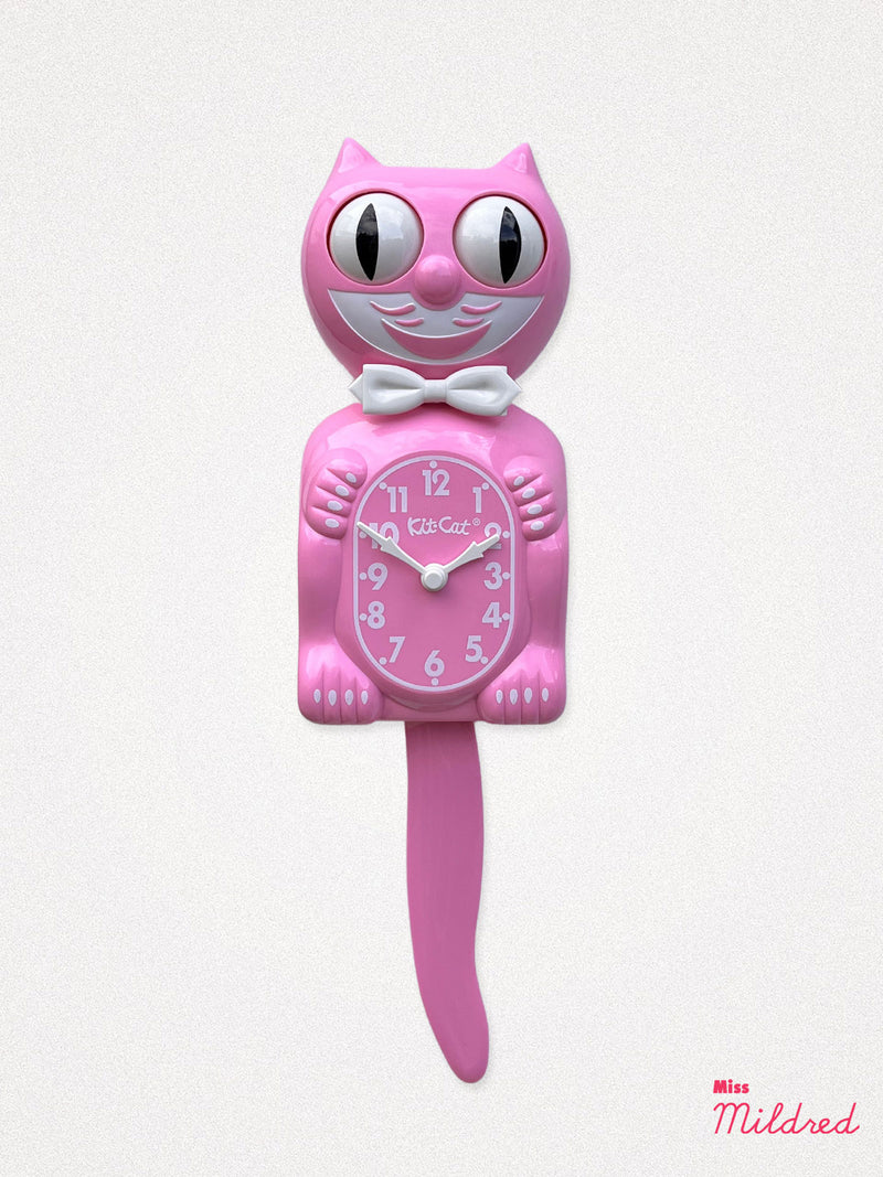 Kit Cat Clock Original Large Size Pink Lola SiDney kit-cat-clock-original-large-size-pink-lola-sidney