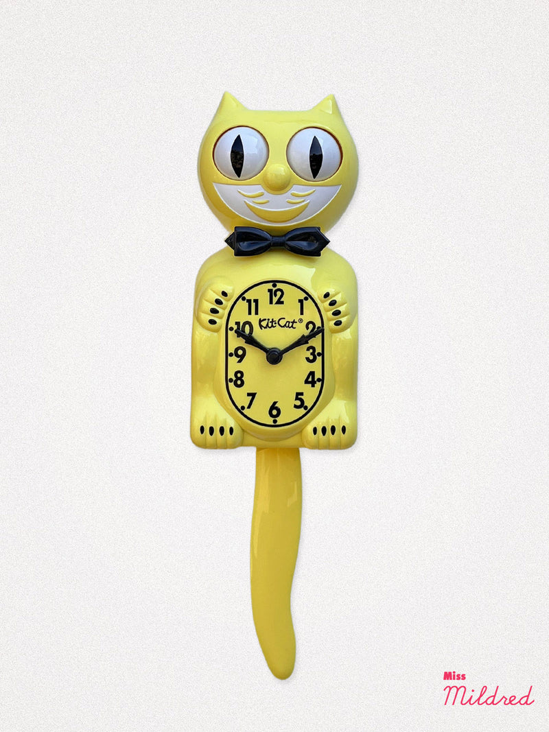 Kit Cat Clock - Original Large Size - Yellow