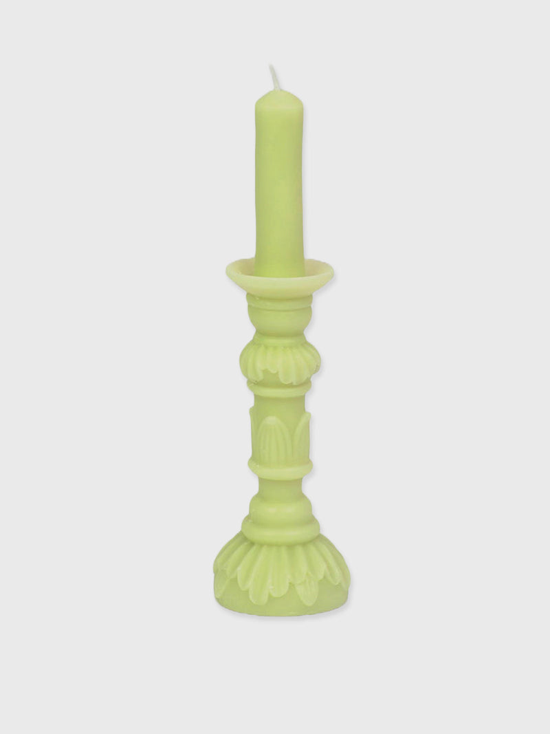Lime Green Candlestick Shaped Candle