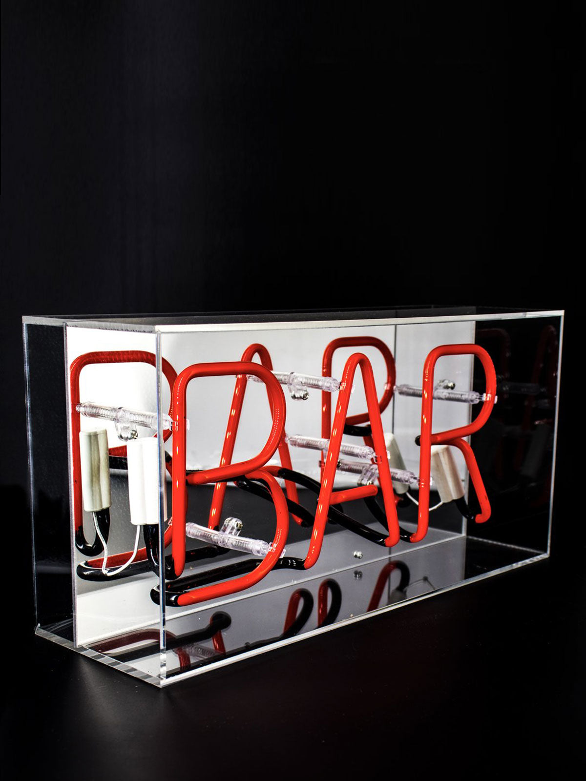'Bar' Glass Neon Light Box
