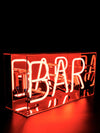 'Bar' Glass Neon Light Box