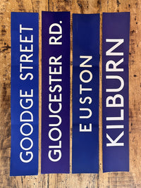 Original 70's London Underground Paper Sign