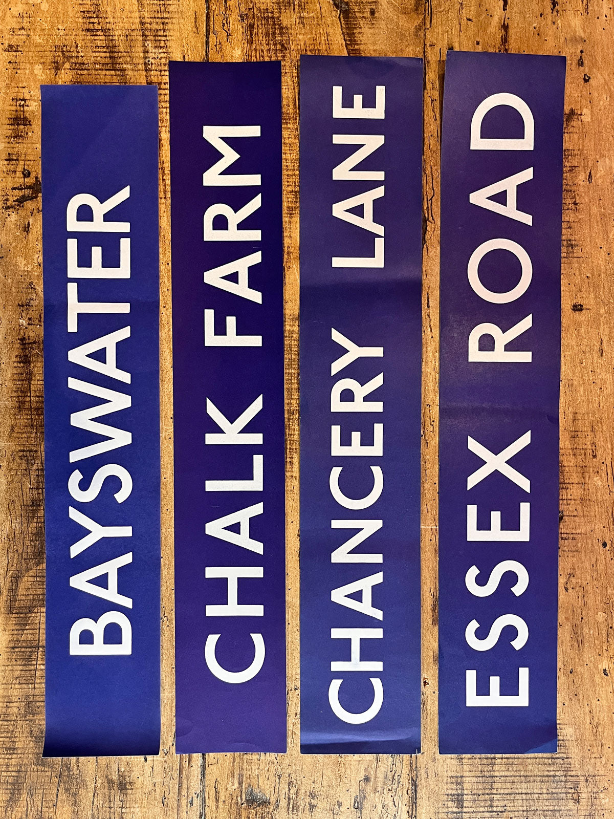 Original 70's London Underground Paper Sign