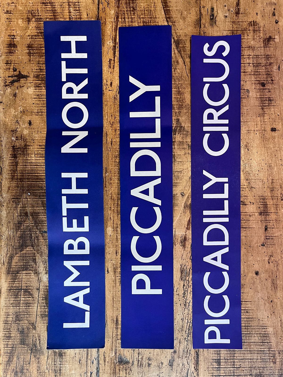 Original 70's London Underground Paper Sign