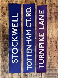 Original 70's London Underground Paper Sign