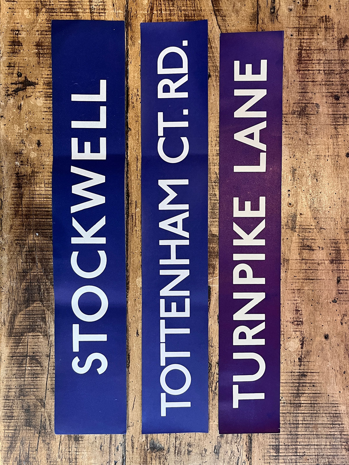 Original 70's London Underground Paper Sign