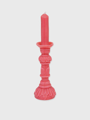 Pink Candlestick Shaped Candle