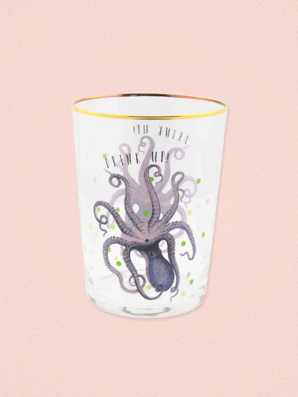 Yvonne Ellen Hi Ball Glass - Octopus