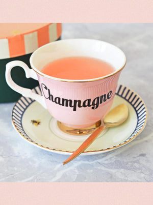 Yvonne Ellen Cup & Saucer - Champagne