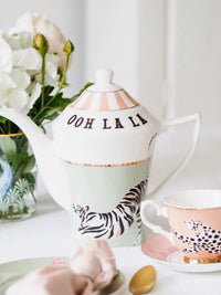 Yvonne Ellen 4 Cup Square Shaped Teapot - Ooh La La