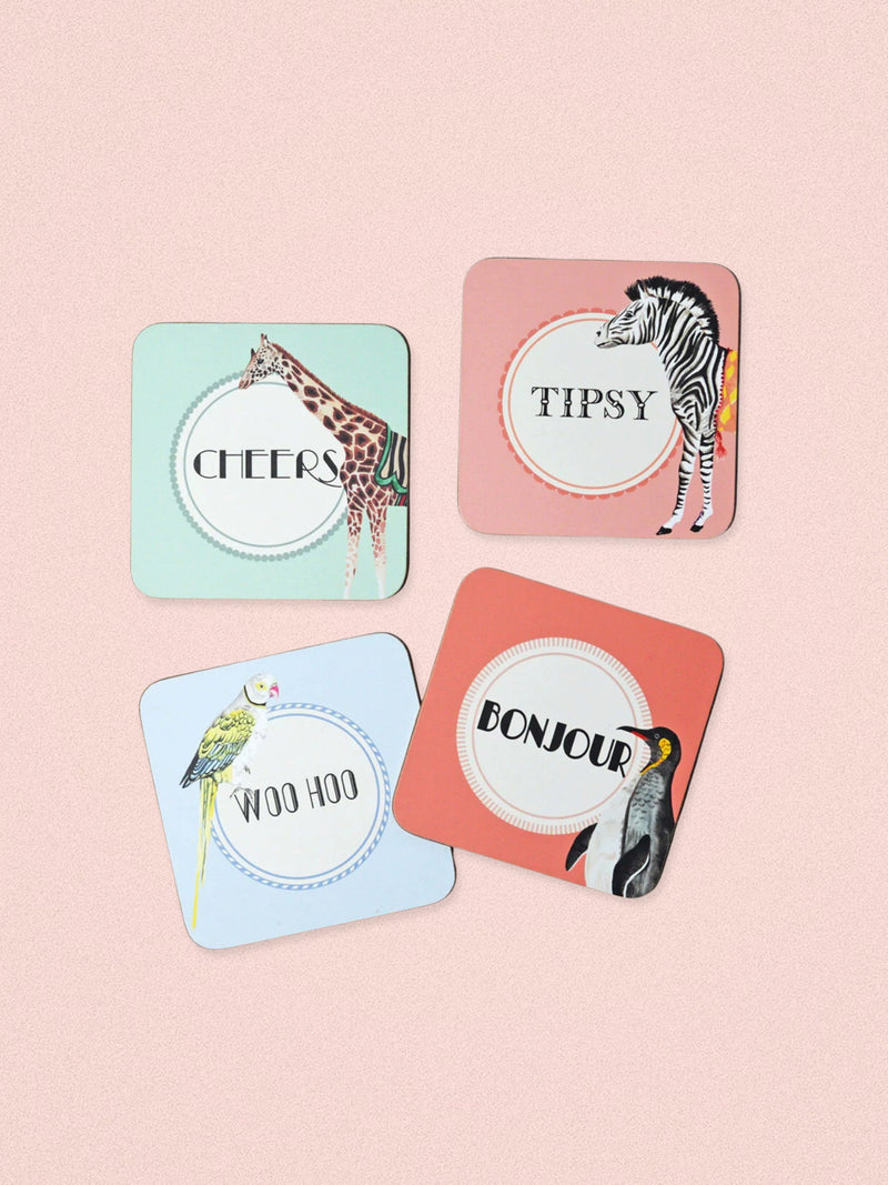 Yvonne Ellen Tipsy Coasters - Set of 4