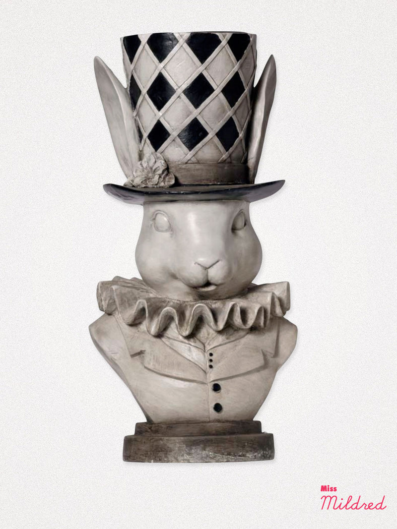 alice in wonderland plant pot Alice Rabbit Bunny Plant Pot Vase Bust – Lola & SiDney